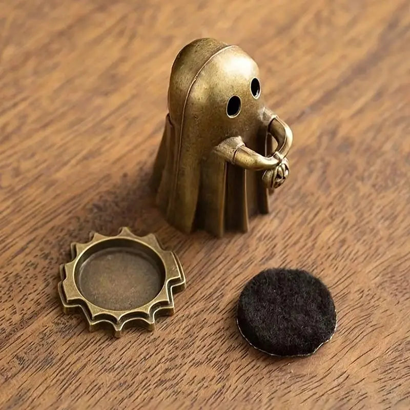 Salt & Fire Pumpkin Ghost Incense Holder