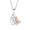 Rose-Gold Cat Pendant Necklace