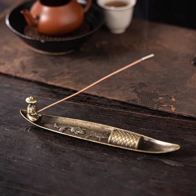 Japanese-Style Boat Incense Holder