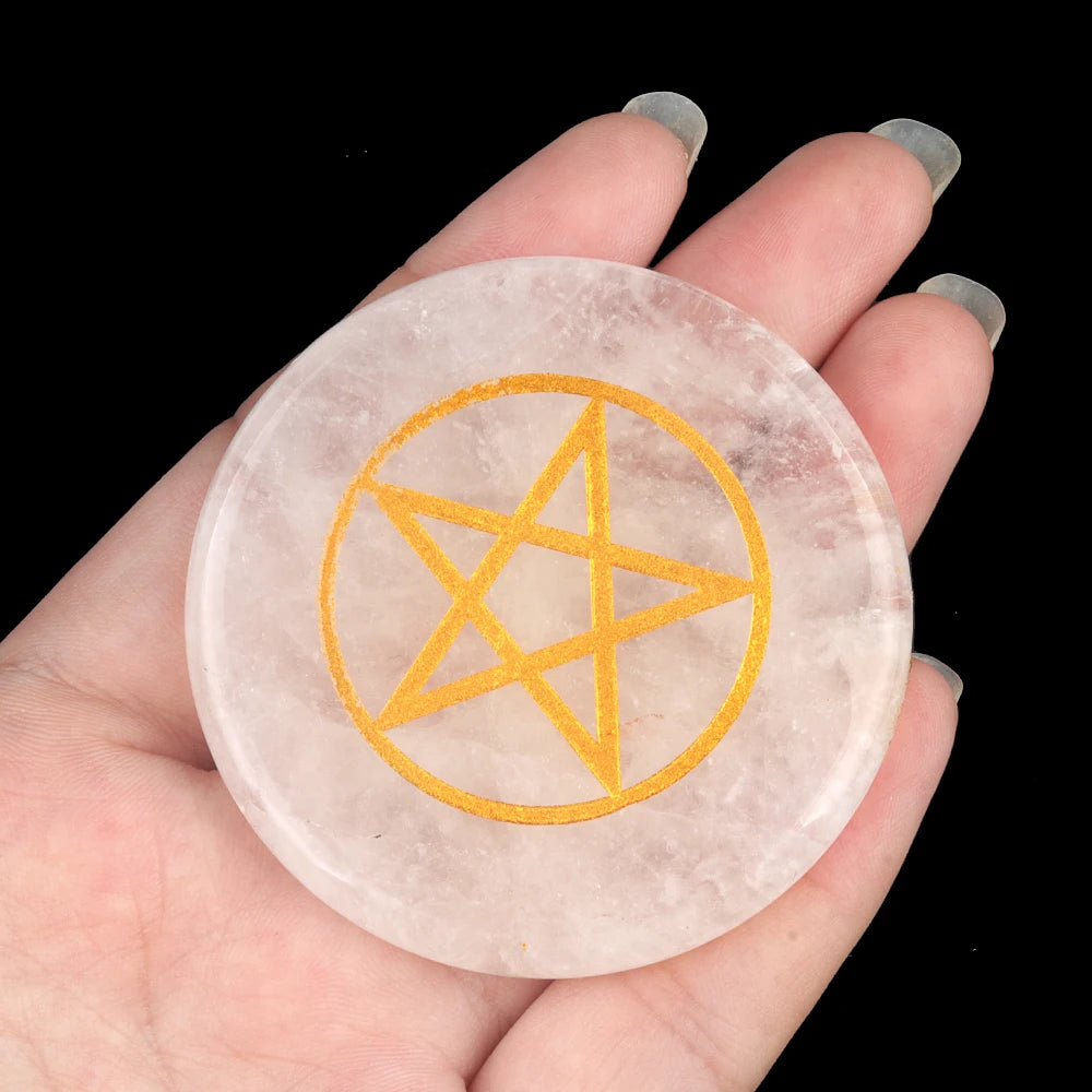 Clear Quartz Crystal Coaster