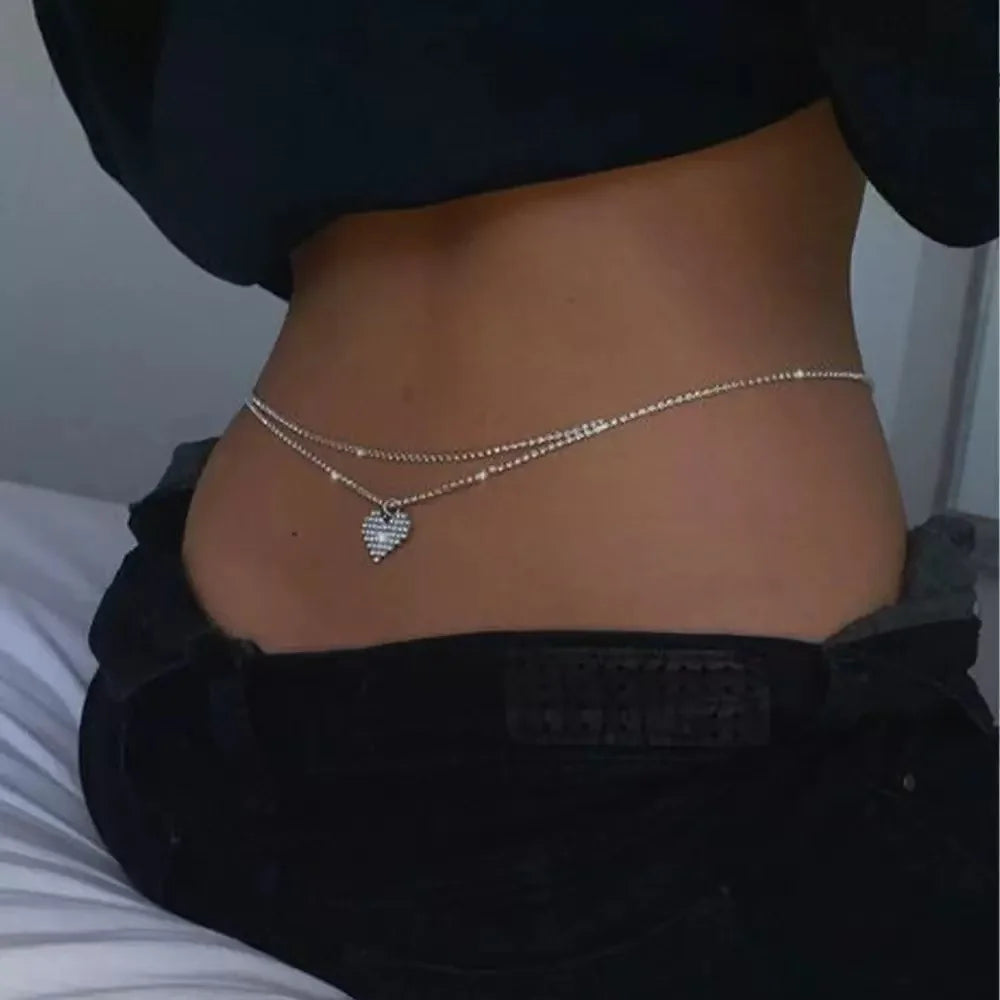 Sea Glass Double-Chain Waist Chain
