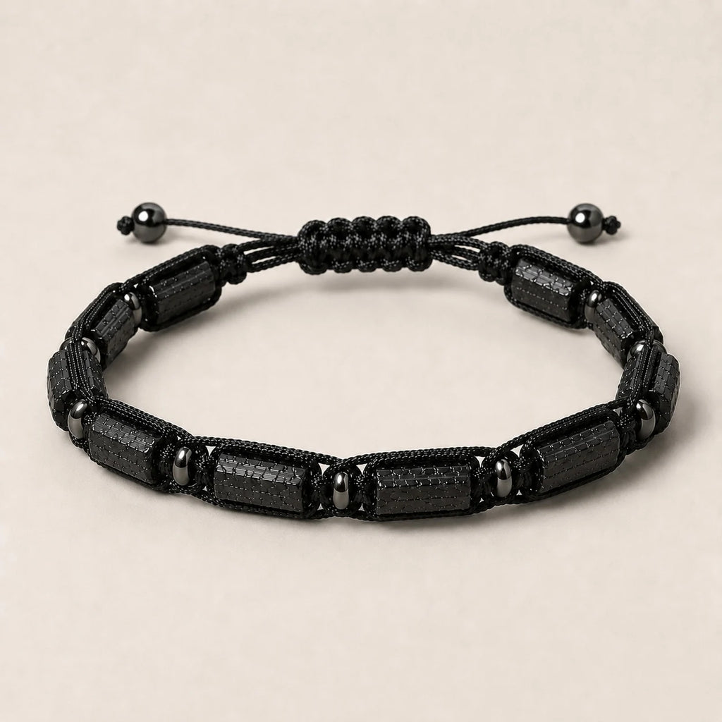 Natural Stone Beaded Bracelet, Adjustable Crystal Bracelet