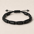 Natural Stone Beaded Bracelet, Adjustable Crystal Bracelet
