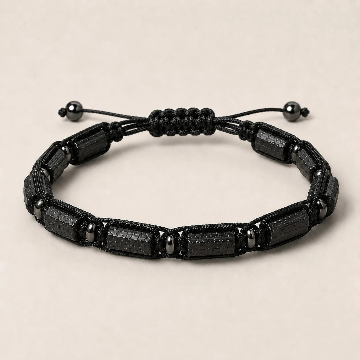 Natural Stone Beaded Bracelet, Adjustable Crystal Bracelet