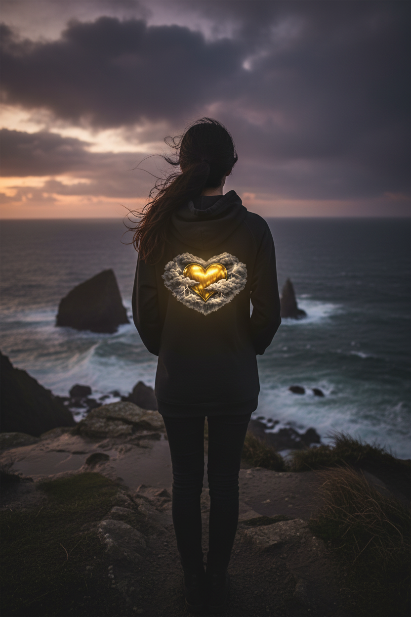 Heart of Gold hoodie - The Salt & Fire Cavern