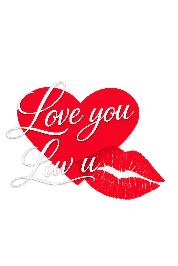 Love You Luv U Women's Relaxed V-Neck T-Shirt