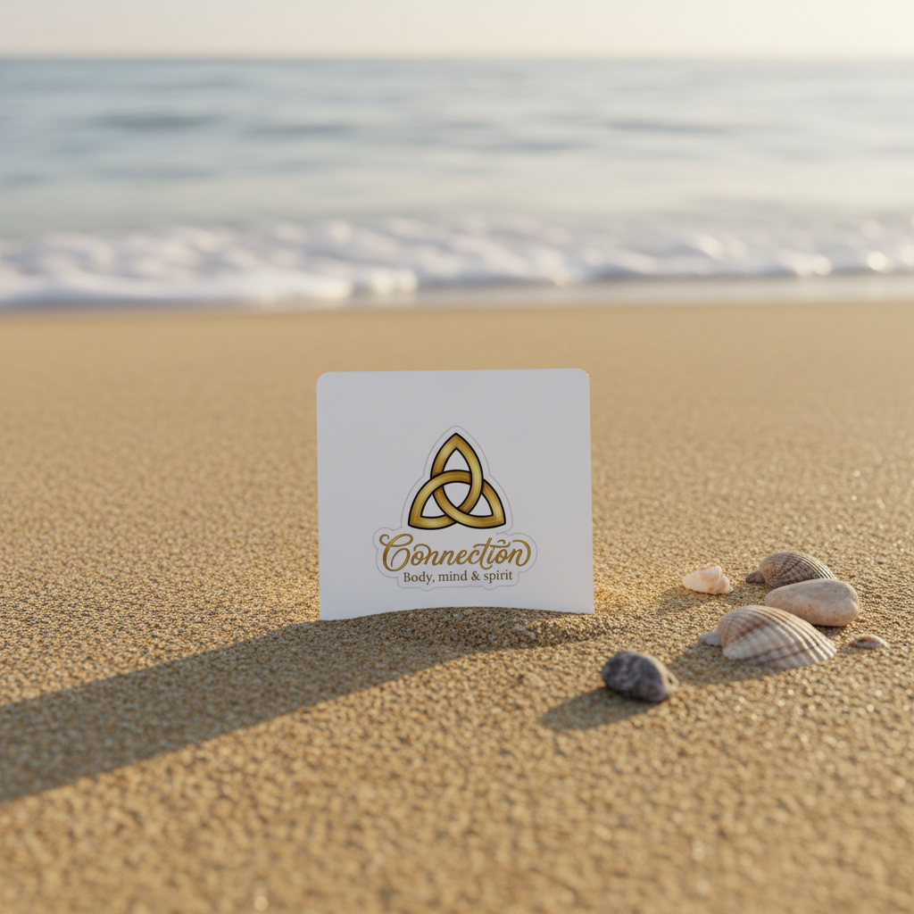 Salt & Fire Connection Sticker Beach Mockup
